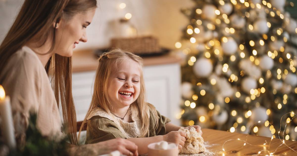 enfant à noël